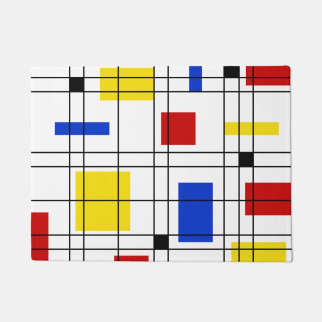 Neo-Plastizismus Fußmatte (Vorderseite)