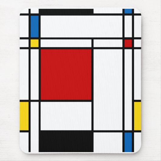 Neo-Plastizismus Mondrian Style Mousepad (Vorne)