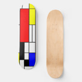 Neo-Plastizismus Mondrischer Stil 1 Skateboard (Vorderseite)