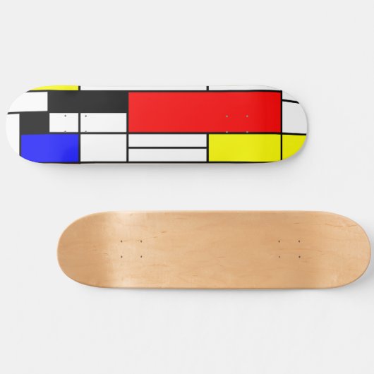 Neo-Plastizismus Mondrischer Stil 1 Skateboard (Horizontal)
