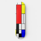 Neo-Plastizismus Mondrischer Stil 1 Skateboard (Vorderseite)