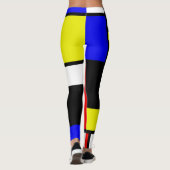 Neo-Plastizismus Pictorial Art Athletic Leggings (Rückseite)