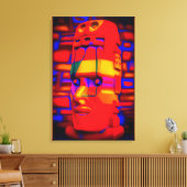 Neo-Polynesian Leinwanddruck (Insitu (Wohnzimmer))