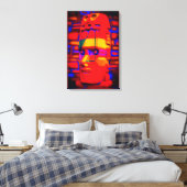 Neo-Polynesier Leinwanddruck (Insitu (Schlafzimmer))