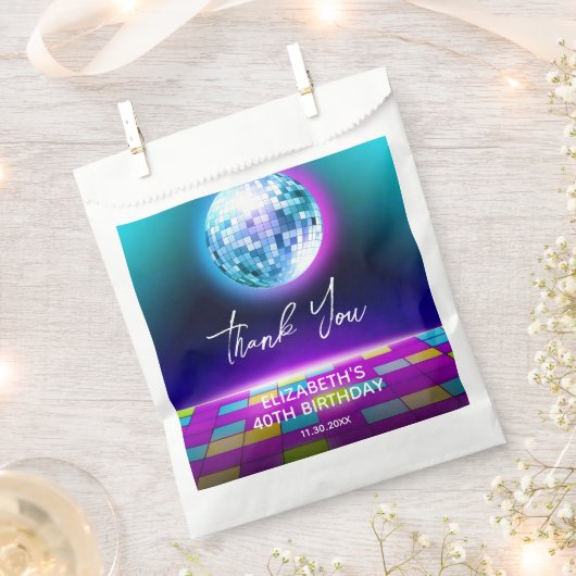 Neo Retro Disco Party Dance Geschenktütchen (Ausgeschnitten)
