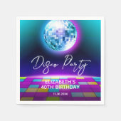 Neo Retro Disco Party Dance Serviette (Vorderseite)