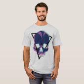 Neo Skull - Vaporwave Cyberpunk Skull T-Shirt (Vorne ganz)