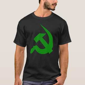 Neo-Starker dunkelgrüner Hammer u. Sichel auf T-Shirt