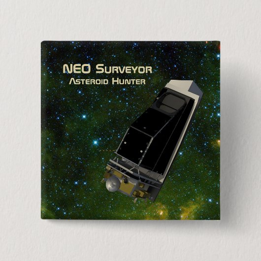 NEO Surveyor Asteroid Hunter Button (Vorderseite)