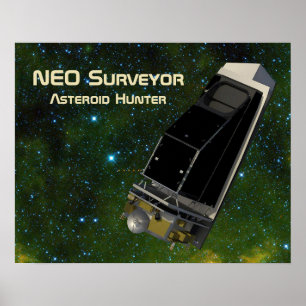 NEO Surveyor Asteroid Hunter Poster