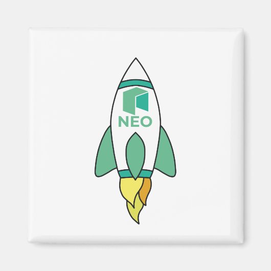 Neo to Moon Rocket Magnet (Vorne)