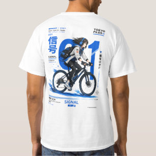 Neo Tokyo Dateien 001 - Anime Techwear Cyberpunk  T-Shirt