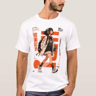Neo Tokyo Files 002 - Retro Anime Musik Techwear  T-Shirt