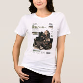 Neo Tokyo Files 005 - Digitaler Hacker Tri-Blend Shirt (Vorderseite)