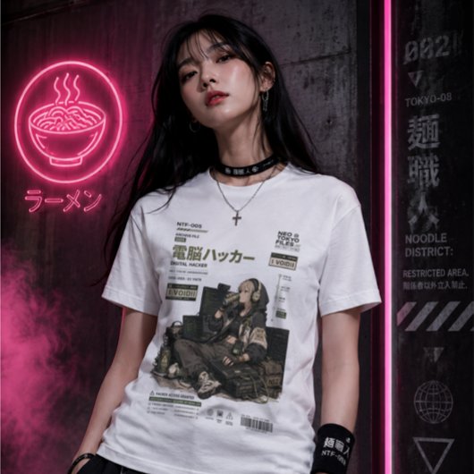 Neo Tokyo Files 005 - Digitaler Hacker Tri-Blend Shirt