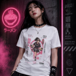 Neo Tokyo Files 008 – Nudeldistrikt | Ramen Anim Tri-Blend Shirt