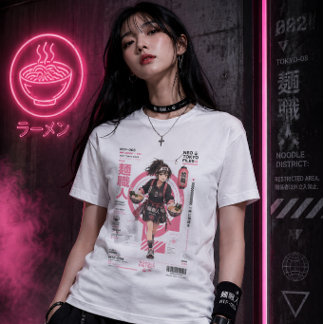 Neo Tokyo Files 008 – Nudeldistrikt | Ramen Anim Tri-Blend Shirt
