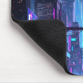 Neo-Tokyo Nachtleben Mousepad (Ecke)
