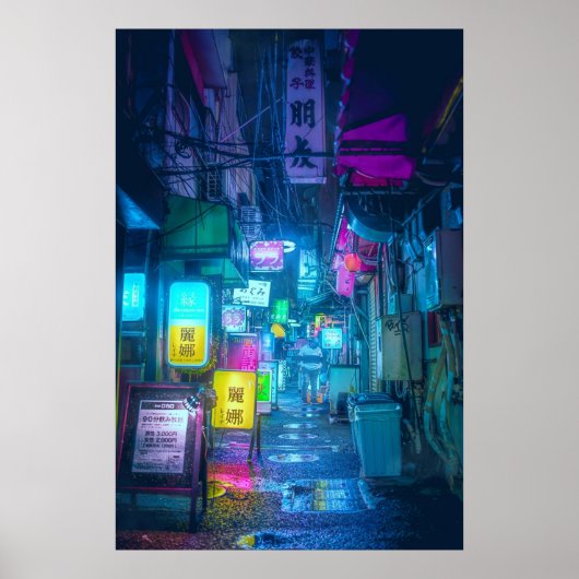 Neo Tokyo Neon Sign Overload Poster (Vorne)