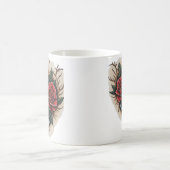 Neo-Traditionelle Rose und Anchor Tattoo Kaffeetasse (Mittel)