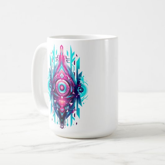 Neo-Tribal Sigil Kaffeetasse (Vorderseite Links)