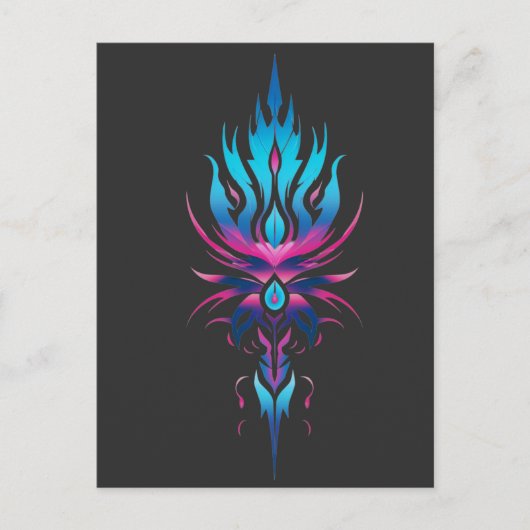 Neo-Tribal Sigil Postkarte (Vorderseite)