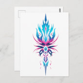 Neo-Tribal Sigil Postkarte (Vorne/Hinten)