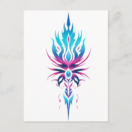 Neo-Tribal Sigil Postkarte (Vorderseite)