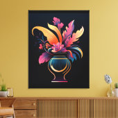 NEO VASE #1 LEINWANDDRUCK (Insitu (Wohnzimmer))