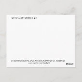 NEO VASE #1 POSTKARTE (Rückseite)