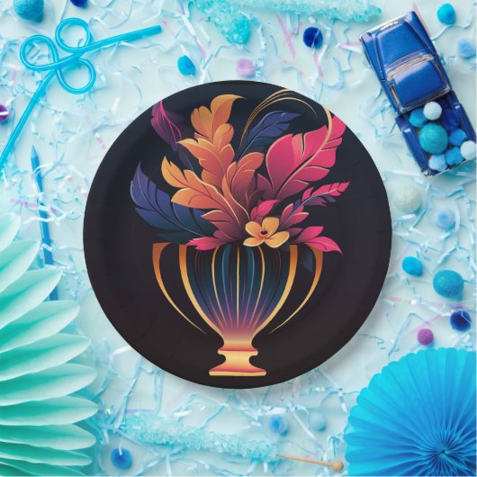 NEO VASE #2 Papierplatte Pappteller (Party)