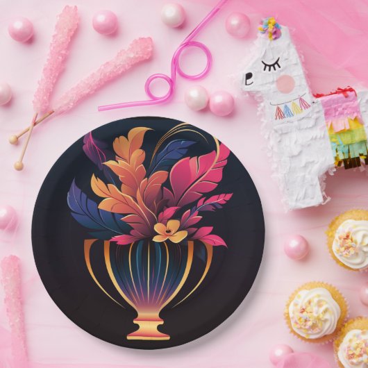 NEO VASE #2 Papierplatte Pappteller (Party)