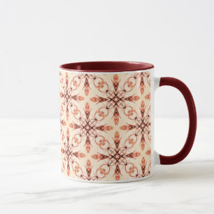 Neo Viktorianisch Brown Fraktal Pattern Tasse