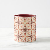Neo Viktorianisch Brown Fraktal Pattern Tasse (Zentrum)