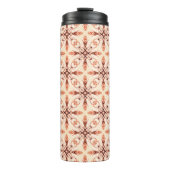 Neo Viktorianisch Brown Fraktal Pattern Thermosbecher (Vorderseite)