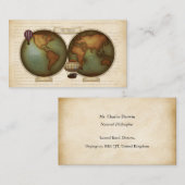 Neo-Viktorianische Karte Personalisierte Calling C (Vorne/Hinten)