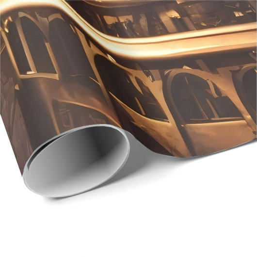 Neo-Viktorianische Steampunk-Power-Pflanze Geschenkpapier (Rolleneckpunkt)