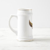 NeoAnkh | 3D Gold Eye of Horus & Winged Pyramid Bierglas (Links)