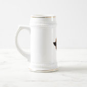 NeoAnkh 3D Golden Winged Ankh & Hieroglyphs Bierglas (Links)