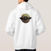 NeoAnkh 3D Golden Winged Ankh & Hieroglyphs Disk Hoodie (Rückseite)