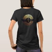 NeoAnkh 3D Golden Winged Ankh & Hieroglyphs Disk T-Shirt (Rückseite)