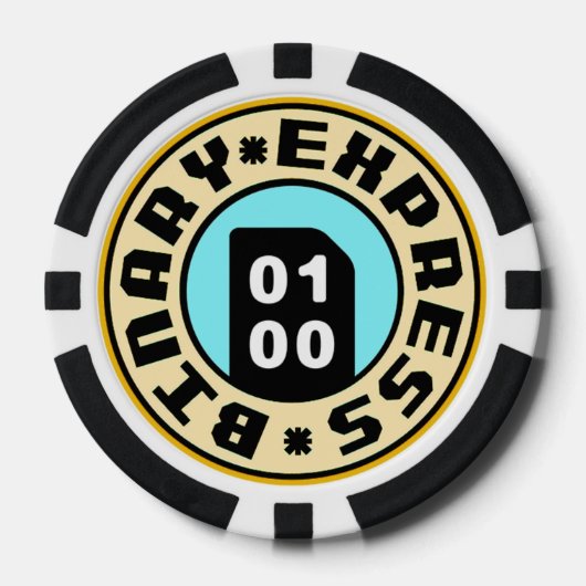 Neoblazer: Binary Express Casino Pokerchips (Vorderseite)