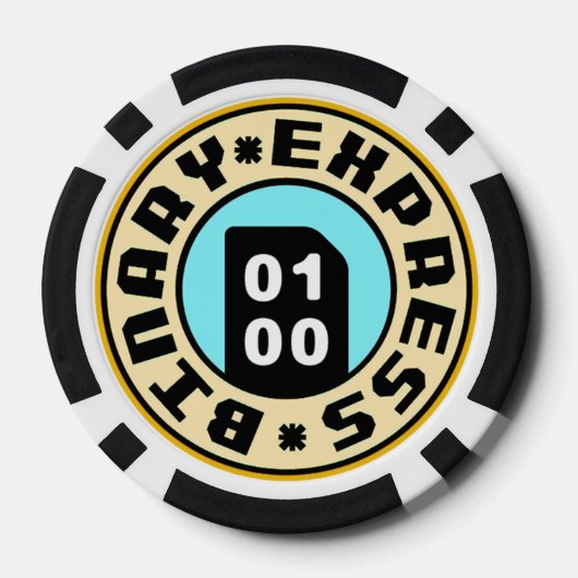 Neoblazer: Binary Express Casino Pokerchips (Rückseite)