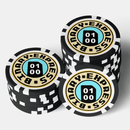 Neoblazer: Binary Express Casino Pokerchips (Stapel)