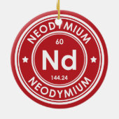 Neodym Element Rote Keramik Ornament (Hinten)