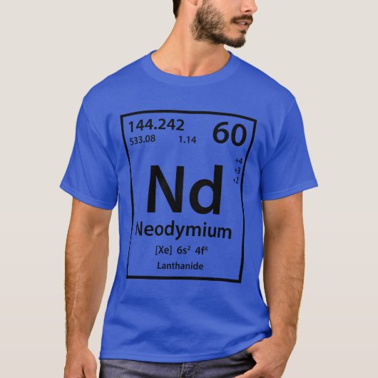 Neodym-Element (schwarz) T - Shirt (Vorderseite)