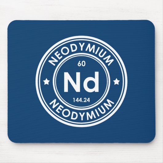 Neodymium Element Blue Mouse Pad Mousepad (Vorne)
