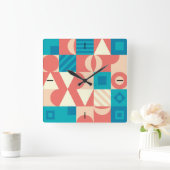 NeoGeo-Quadratwanduhr Quadratische Wanduhr (Zuhause)