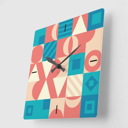 NeoGeo-Quadratwanduhr Quadratische Wanduhr (Winkel)