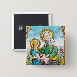 NeoGothic St. Anne und Young Mary (SAU 29) Button